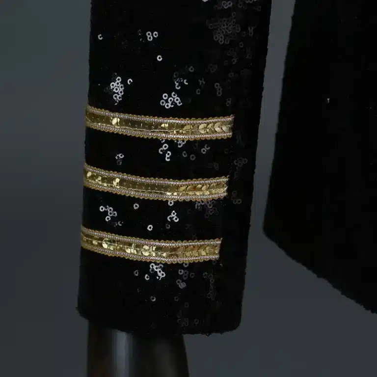 Veste militaire à paillettes pour hommes 27