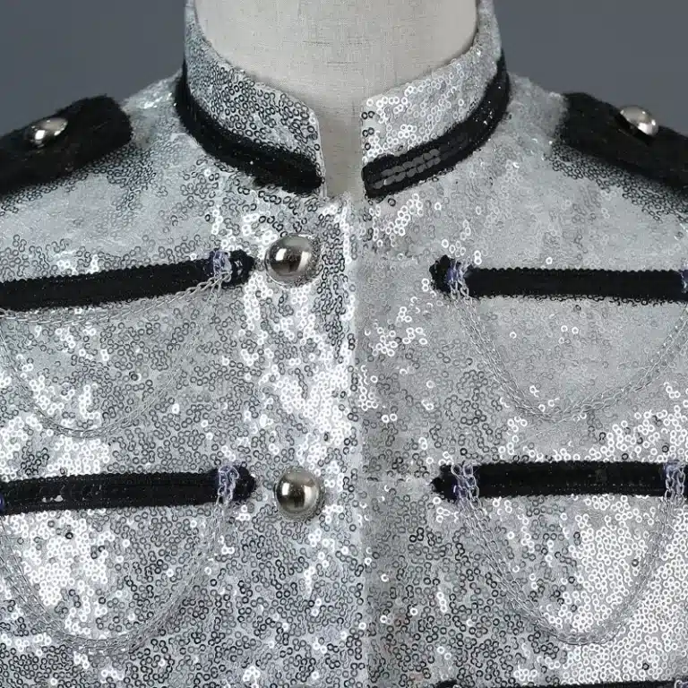 Veste militaire à paillettes pour hommes 32