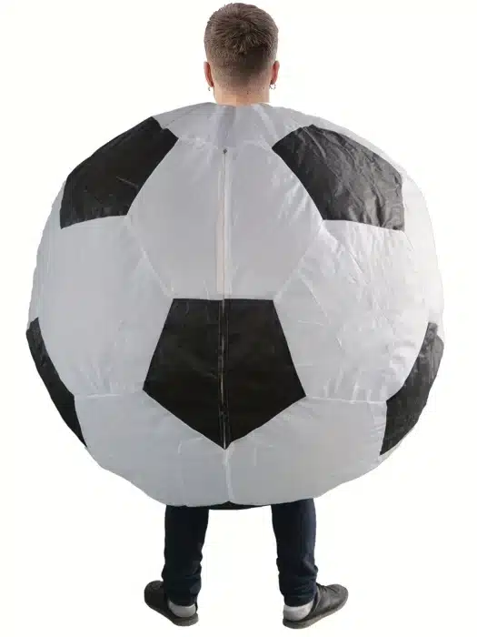Costume de Football gonflable pour adultes, soufflé à l'air, drôle, jeu de rôle d'halloween, tenue de fête à domicile fantaisie pour hommes et femmes 3