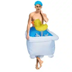 Costume gonflable de baignoire, jeu de rôle, Thanksgiving, noël, fête pour adultes, spectacle sur scène, costumes comiques 1