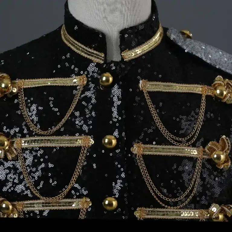 Veste militaire à paillettes pour hommes 26