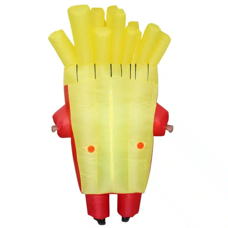 Costume Gonflable de Frites pour Halloween, Déguisement de Cosplay Amusant et Amusant 6