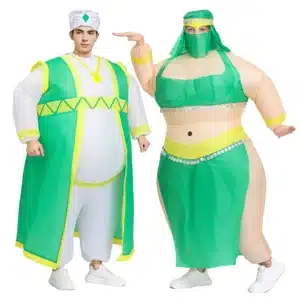 Costumes gonflables sultan et danseuse du ventre 1