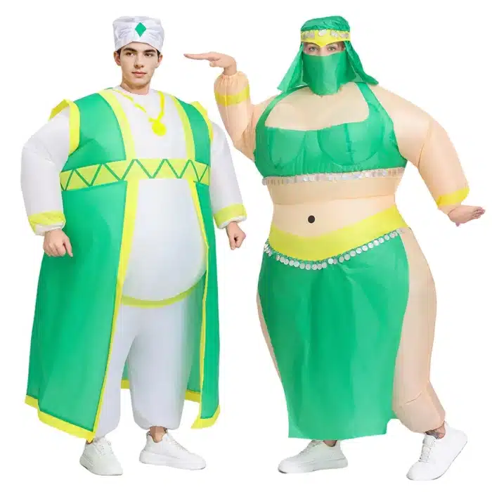 Costumes gonflables sultan et danseuse du ventre 1