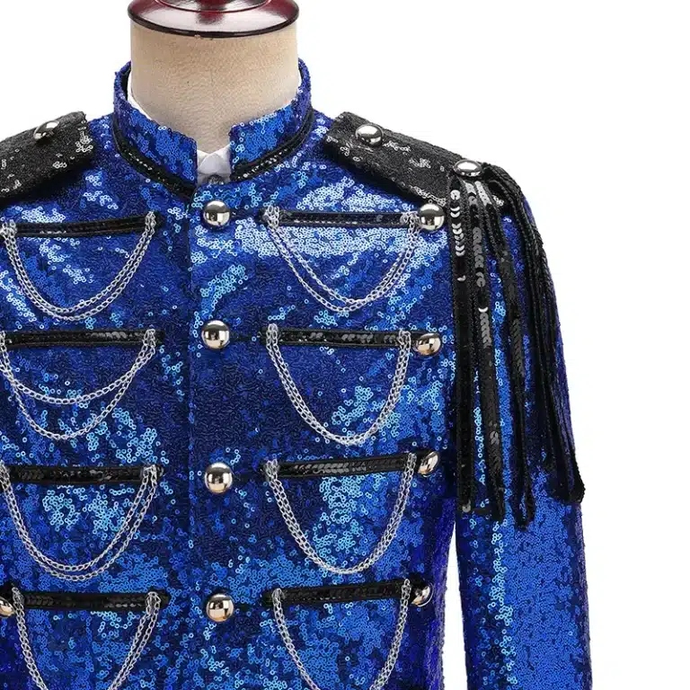 Veste militaire à paillettes pour hommes 35