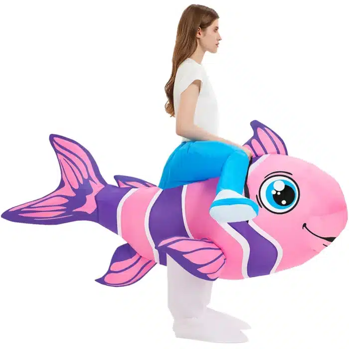 Costume gonflable poisson-clown 5