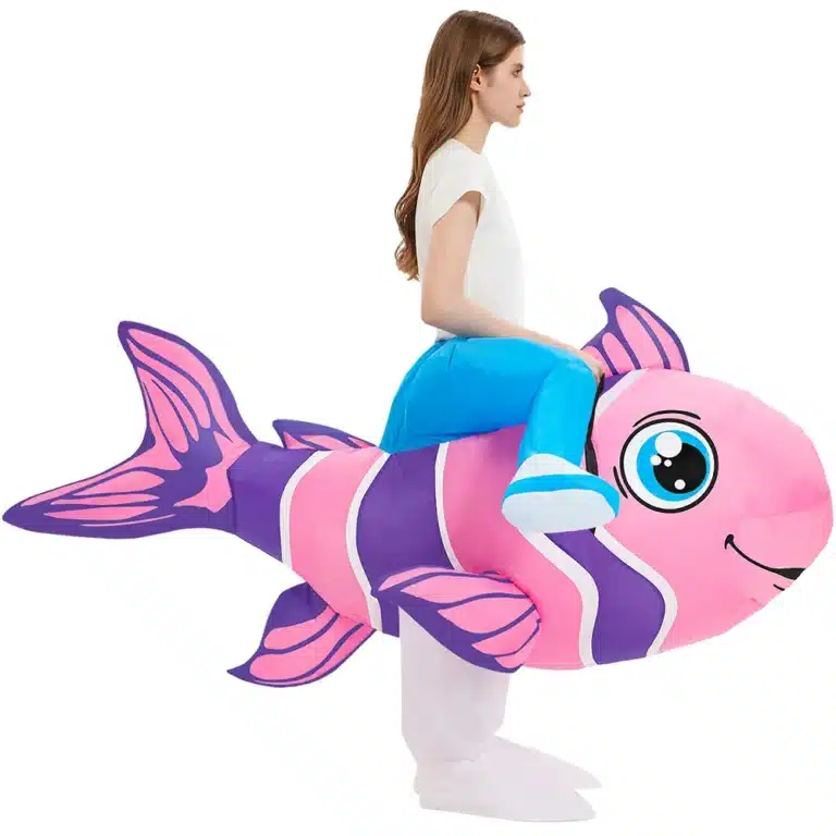 Costume gonflable poisson-clown 5