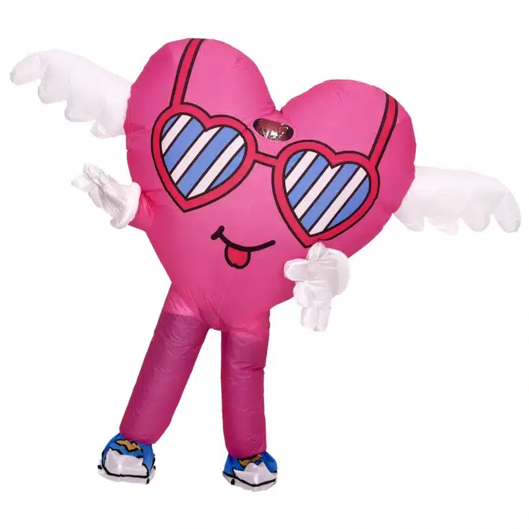 Costume gonflable cœur ailé 4