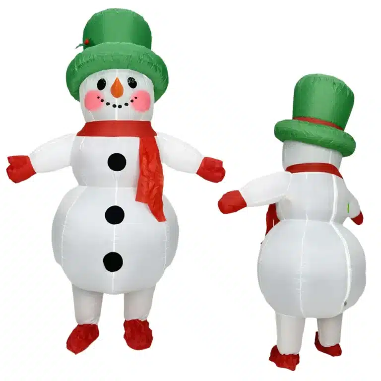 Costume gonflable bonhomme de neige 1