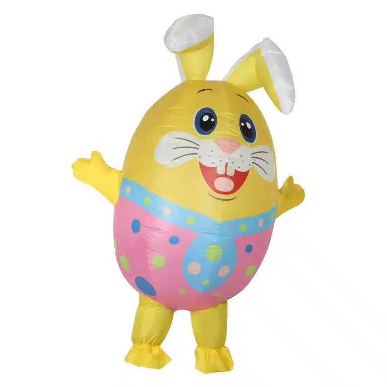 Costume gonflable lapin oeuf de pâques 5