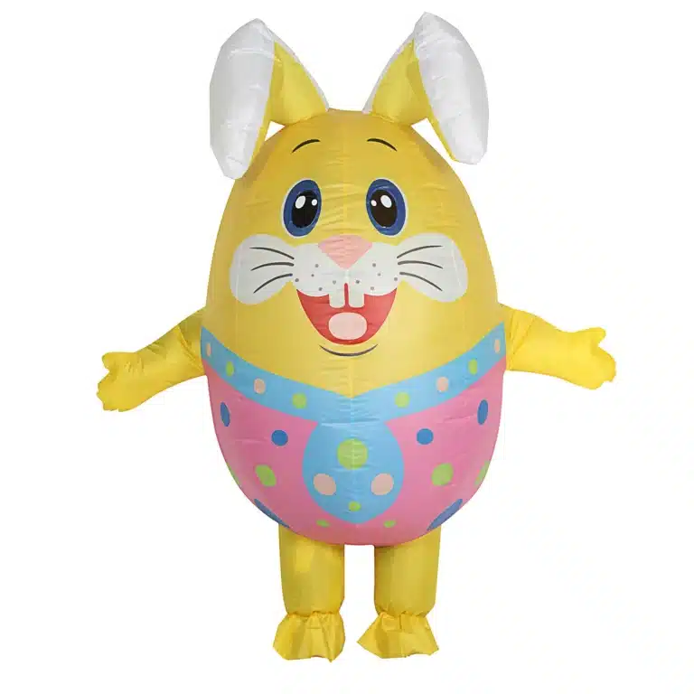 Costume gonflable lapin oeuf de pâques 1