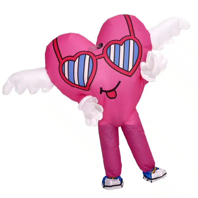 Costume gonflable cœur ailé 1