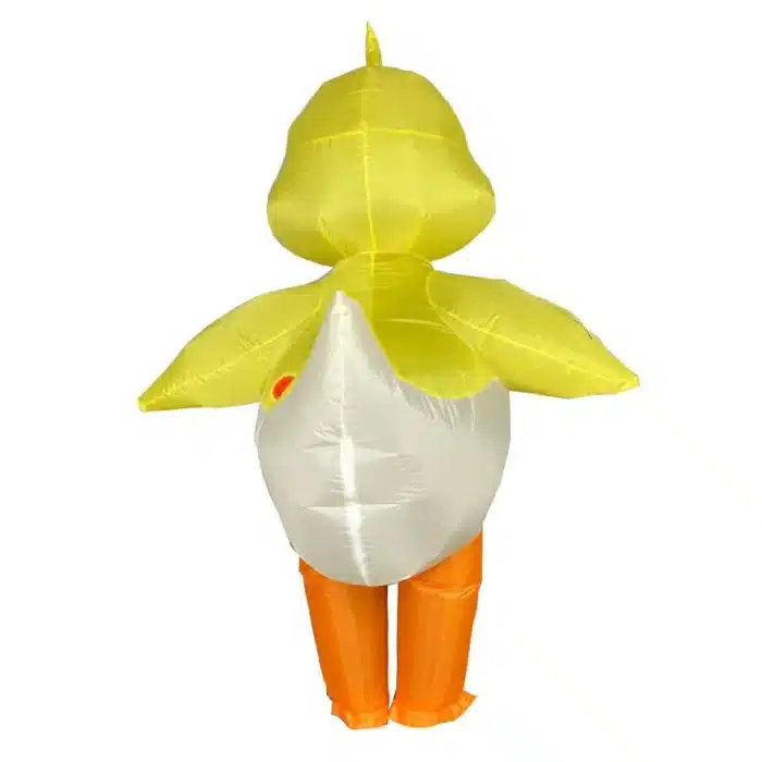 Costume gonflable poussin jaune 4