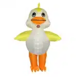 Costume gonflable poussin jaune 2