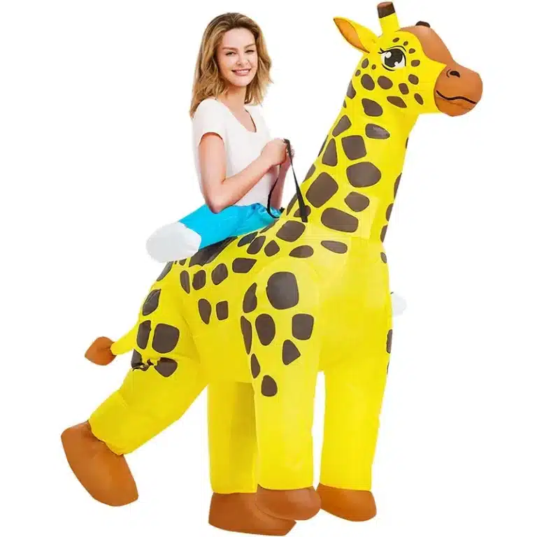 Mascotte gonflable girafe 3