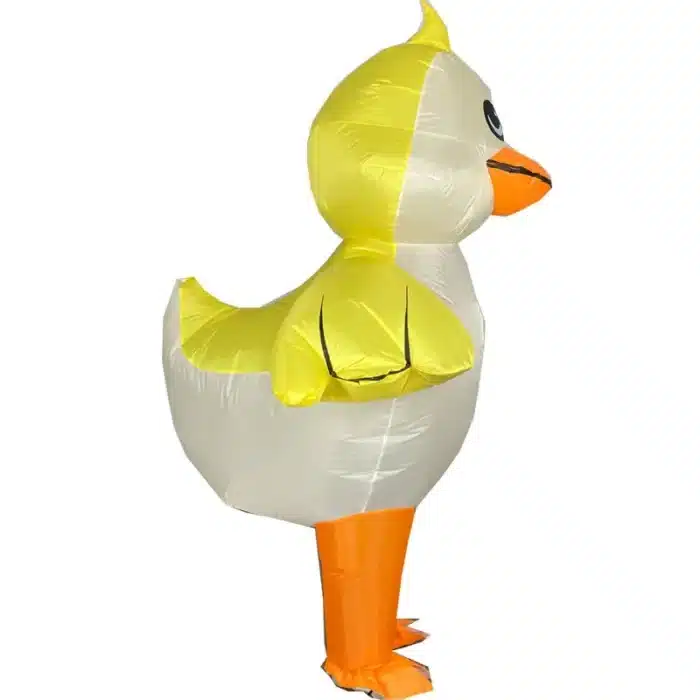 Costume gonflable poussin jaune 1