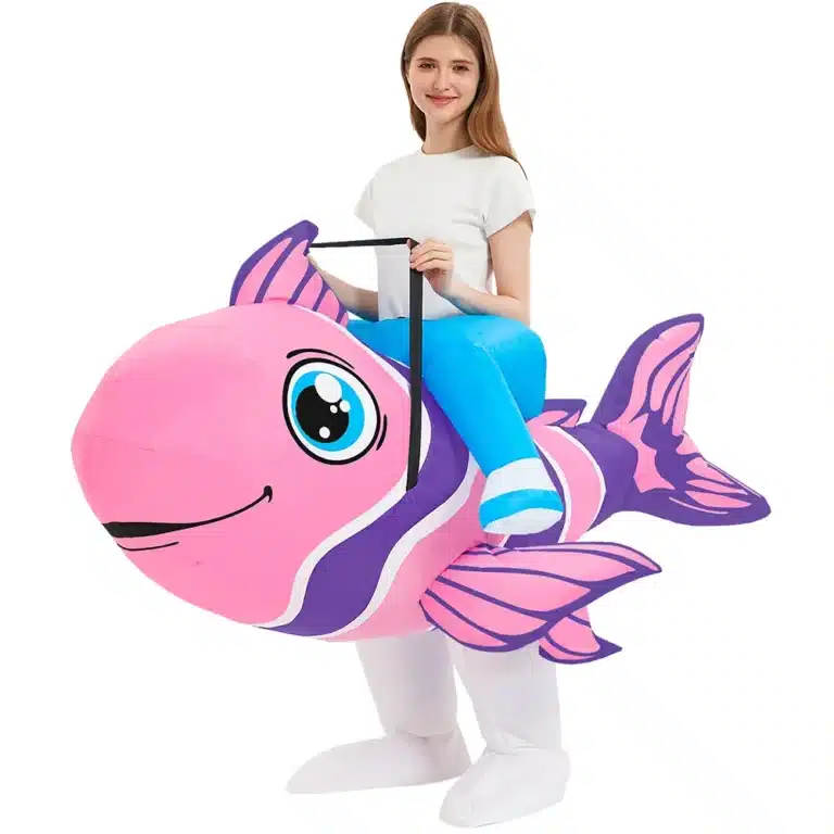 Costume gonflable poisson-clown 1