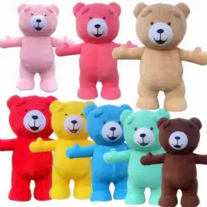 Mascotte ours en peluche gonflable 1