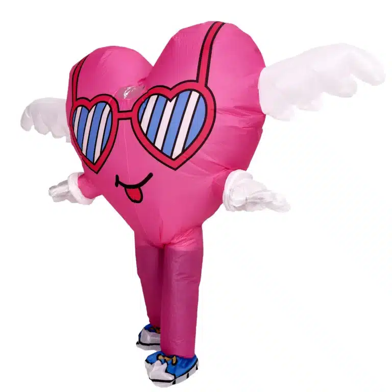 Costume gonflable cœur ailé 3