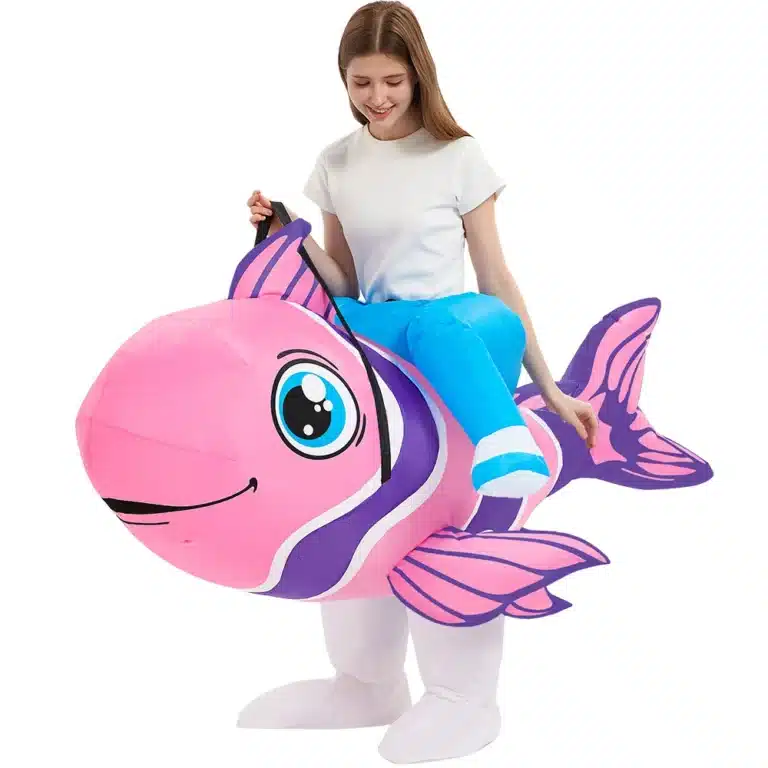 Costume gonflable poisson-clown 2
