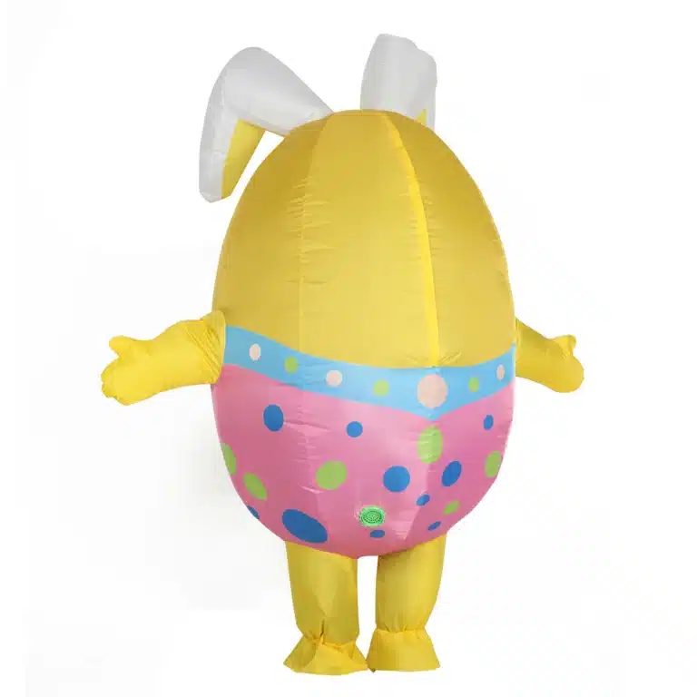 Costume gonflable lapin oeuf de pâques 2
