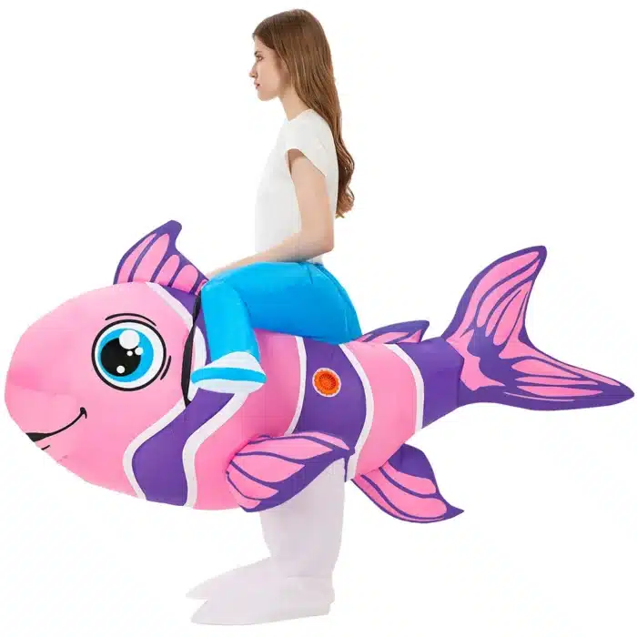 Costume gonflable poisson-clown 4