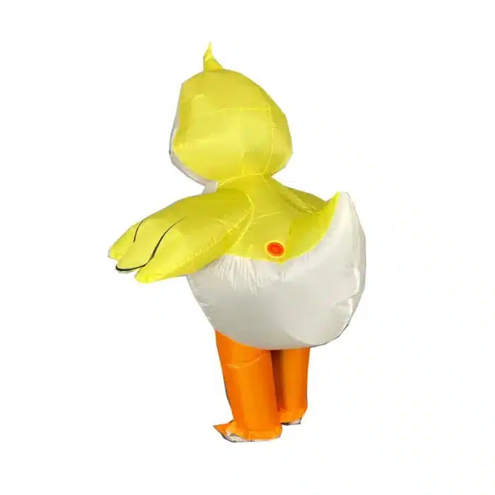 Costume gonflable poussin jaune 3