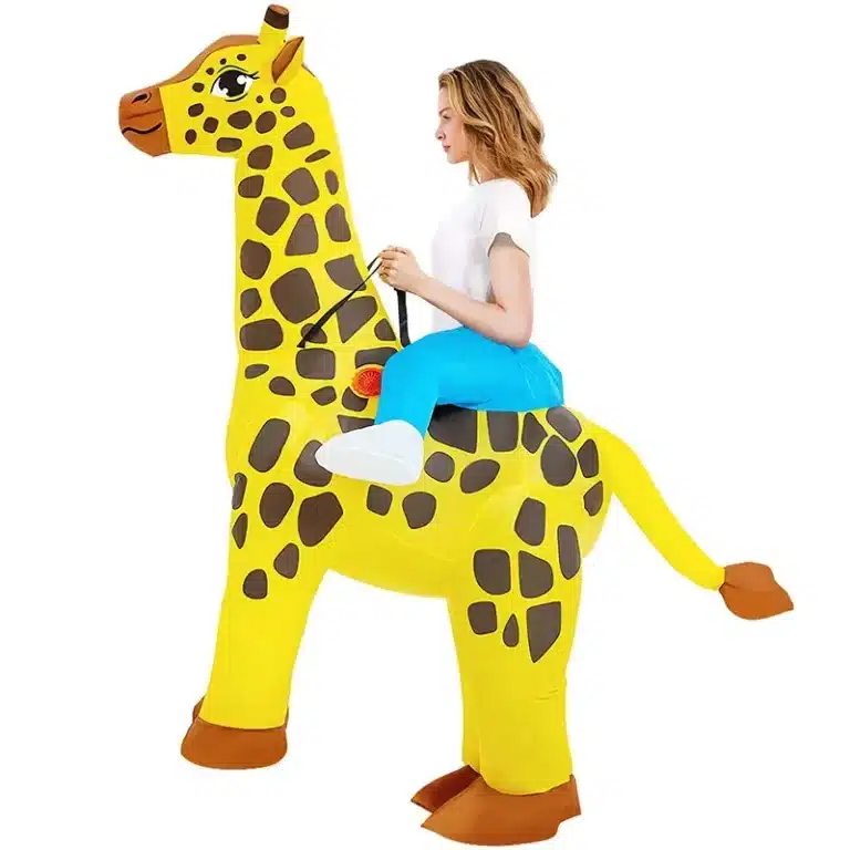Mascotte gonflable girafe 4