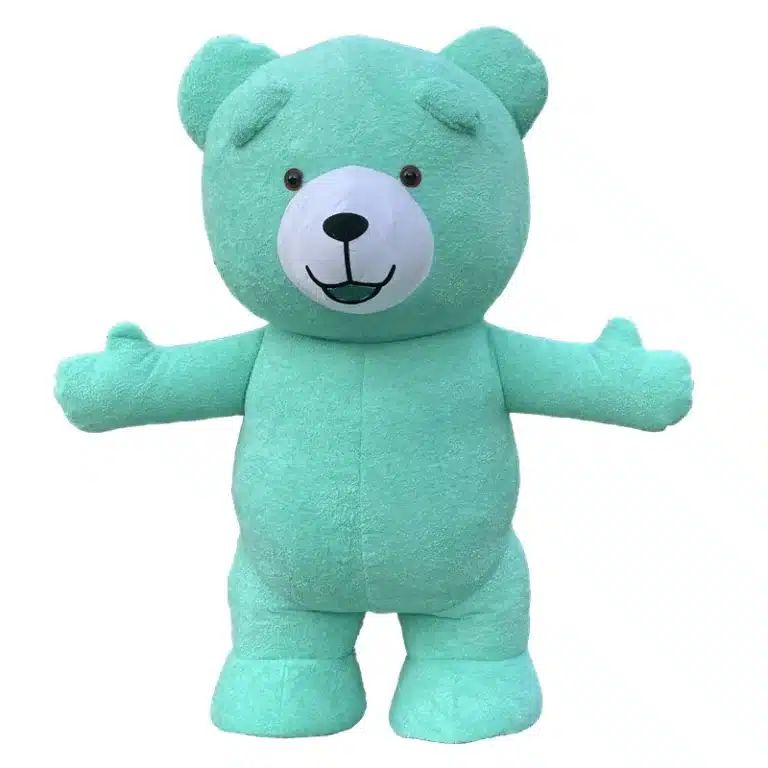 Mascotte ours en peluche gonflable 4