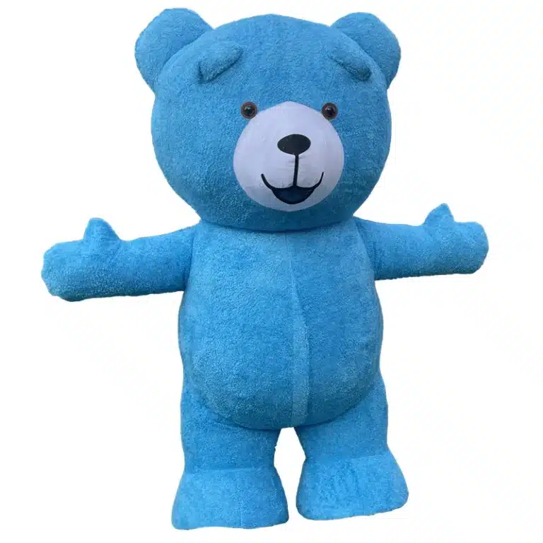 Mascotte ours en peluche gonflable 3