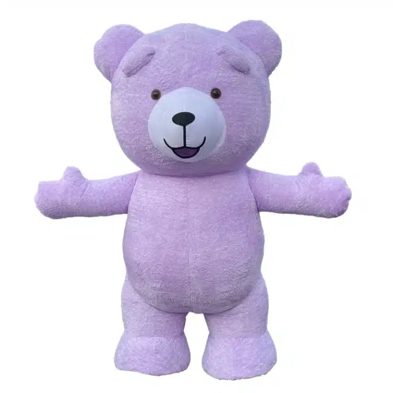 Mascotte ours en peluche gonflable 6