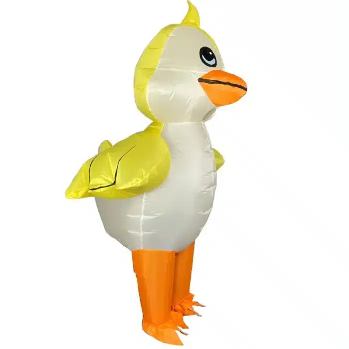 Costume gonflable poussin jaune 5