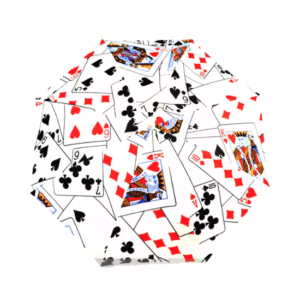 Parapluie motif cartes