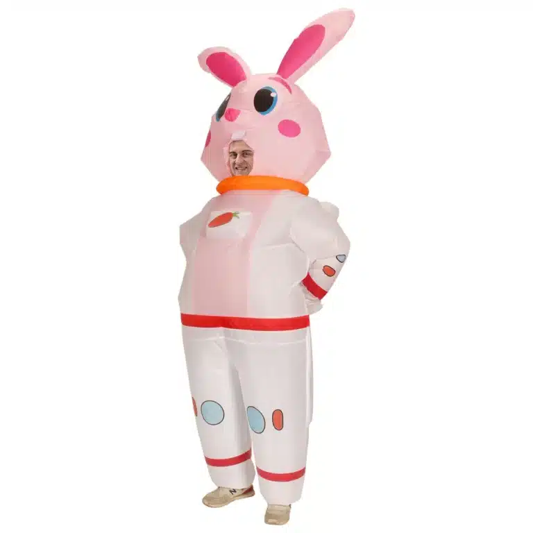 Mascotte gonflable lapin de pâques 2