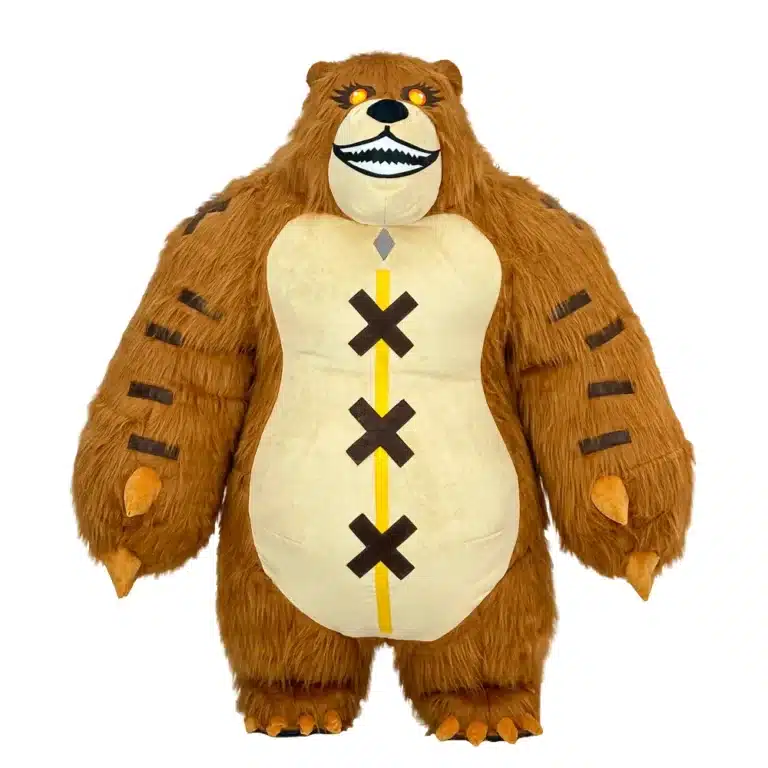 Mascotte gonflable ours terrifiant 7