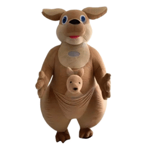 Mascotte gonflable kangourou