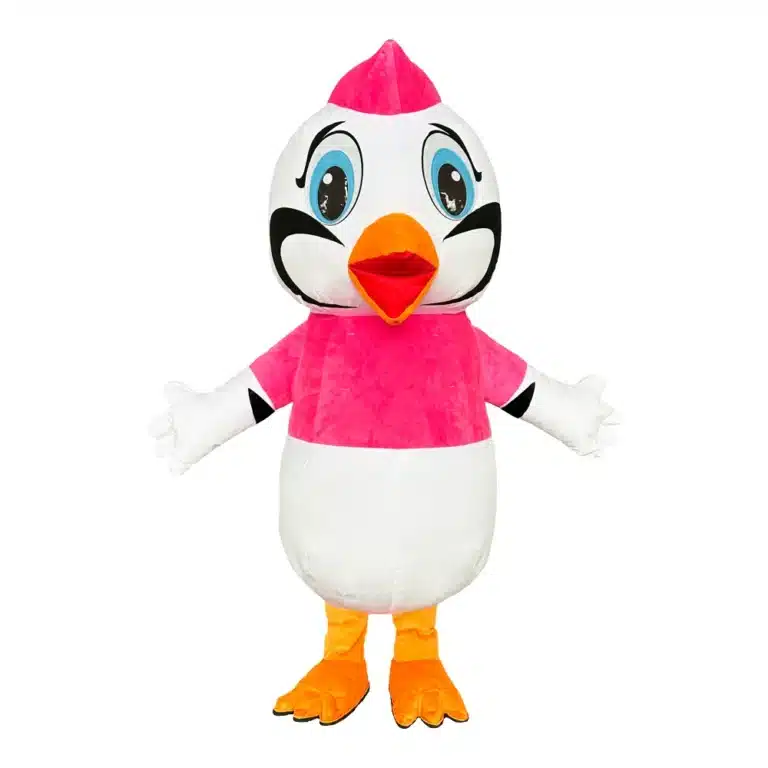 Mascotte gonflable grue 7