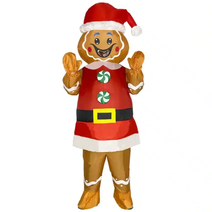 Costume gonflable bonhomme de pain d'épices 5