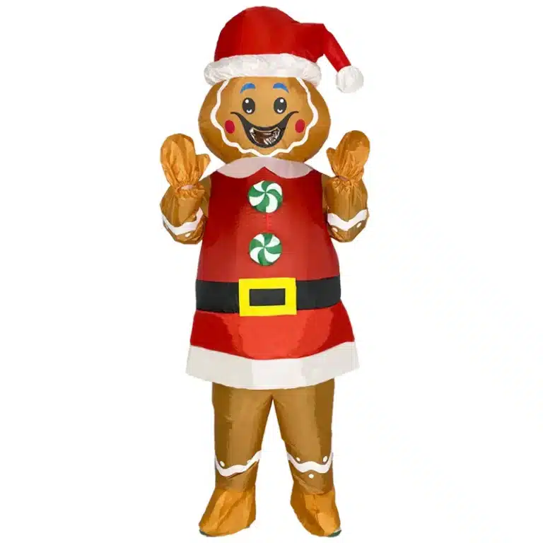 Costume gonflable bonhomme de pain d'épices 5