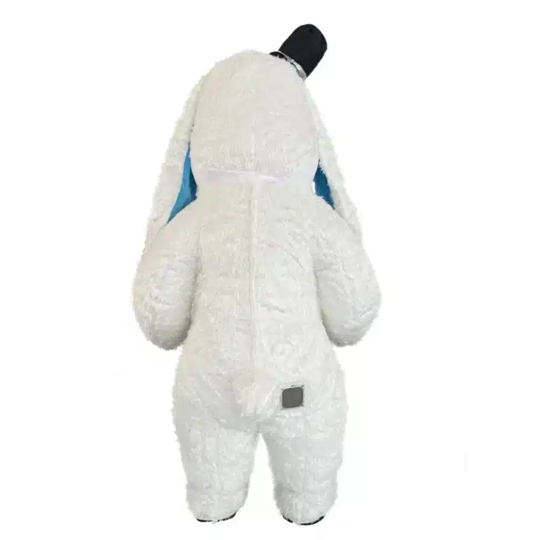 Mascotte gonflable lapin oreilles tombantes 4