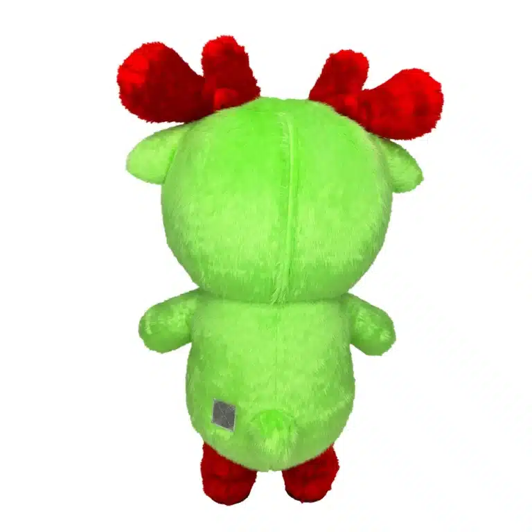 Mascotte gonflable cerf vert 4