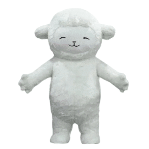 Mascotte gonflable mouton