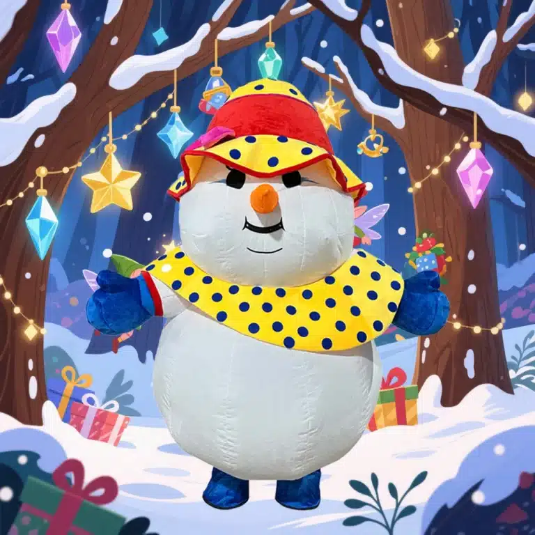 Mascotte bonhomme de neige 3