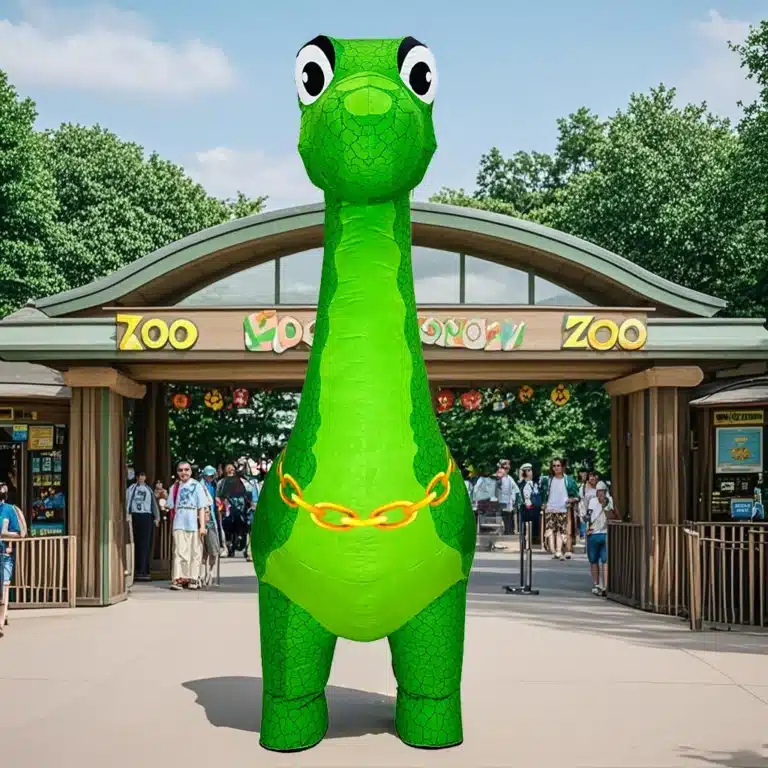 Mascotte gonflable dinosaure 3