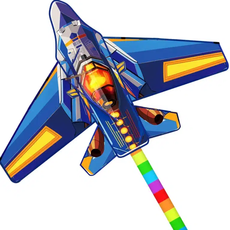 Cerf-volant avion bleu 1