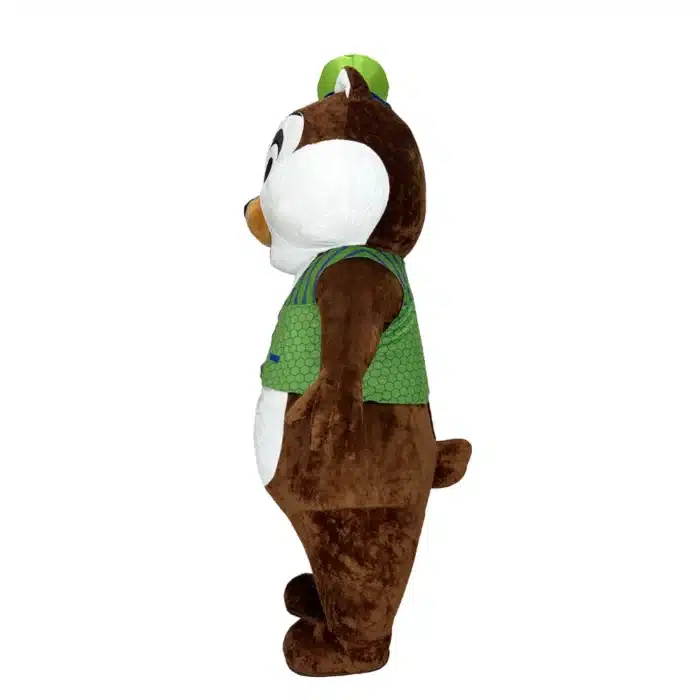 Mascotte gonflable écureuil habillé 6