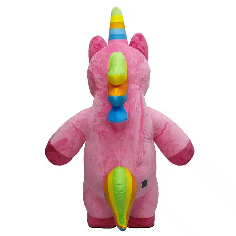 Mascotte gonflable licorne rose 6