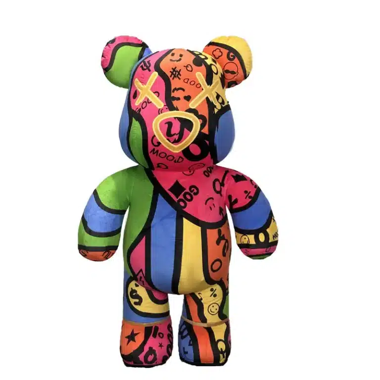 Costume gonflable ours multicolore 10