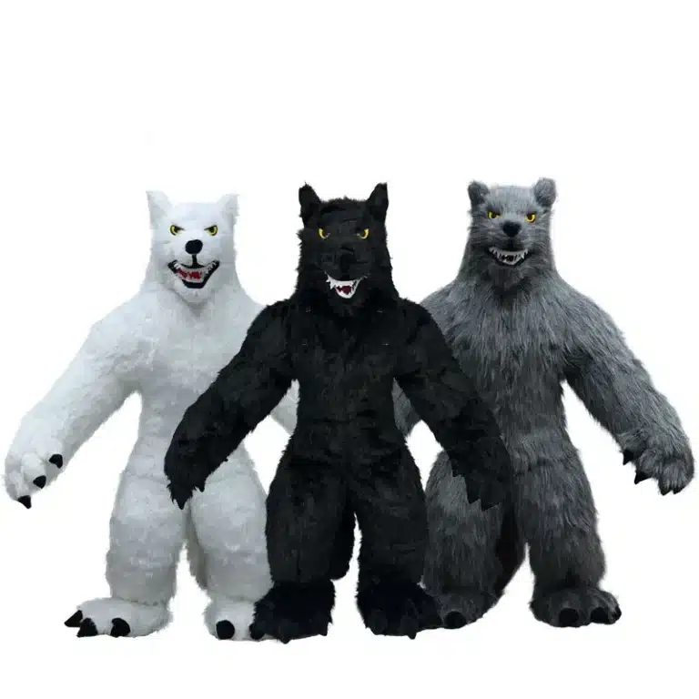 Mascotte gonflable loup garou 10