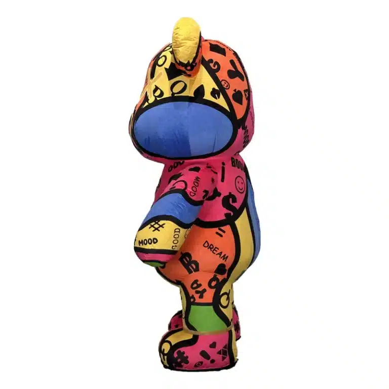 Costume gonflable ours multicolore 6